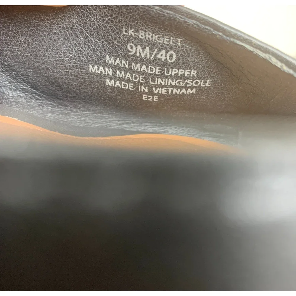 Lucky Brand Brigeet Slingback Flats Women's 9 Black Studded Pointed Toe Shoes